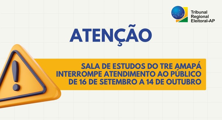 Biblioteca do TRE Amapá interrompe atendimento ao público de 16 de setembro a 14 de outubro