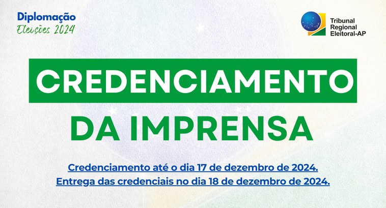 Cadastro para credenciamento da imprensa para a diplomação de Macapá já está aberto