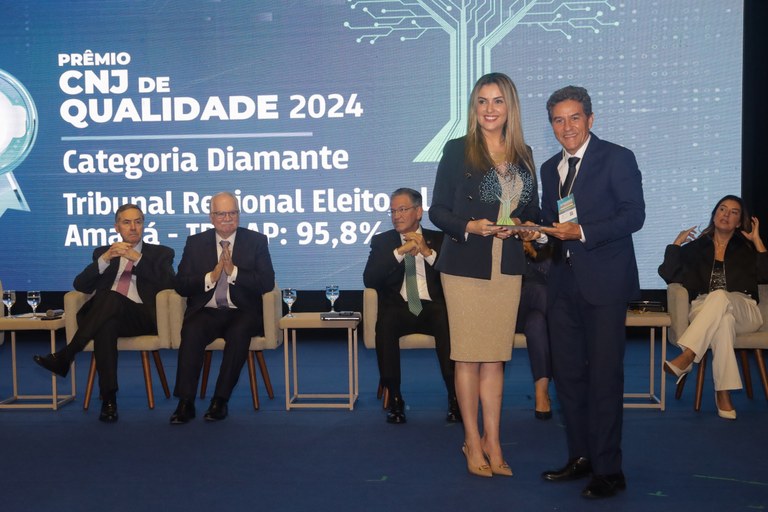 Duplo Diamante: TRE Amapá recebe Prêmio CNJ de Qualidade na Categoria Diamante