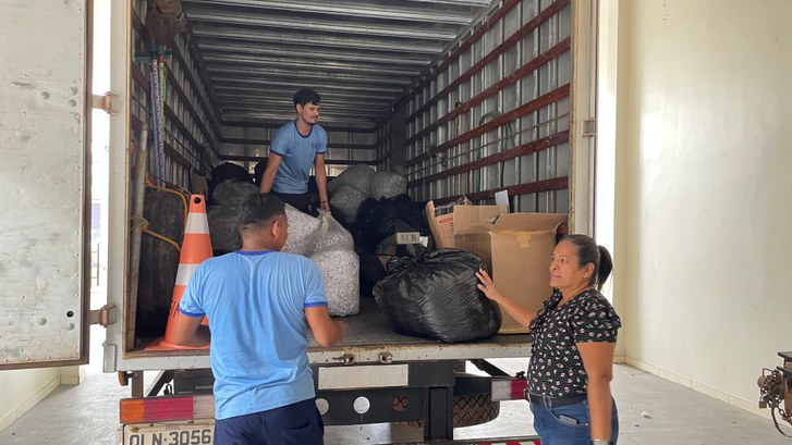 TRE Amapá realiza primeira coleta de 2025 de materiais para reciclagem