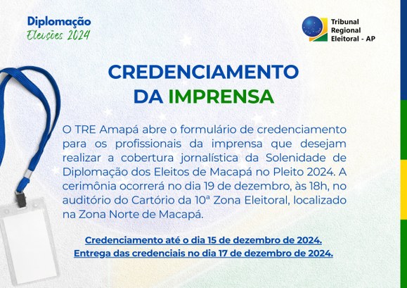 Os diplomas serão entregues ao prefeito, vice e aos 23 vereadores. O credenciamento dos profissi...