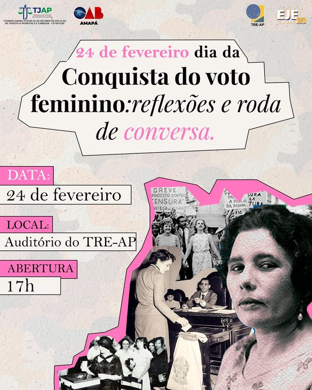 TRE-AP realiza roda de conversa para celebrar o Dia da Conquista do Voto Feminino